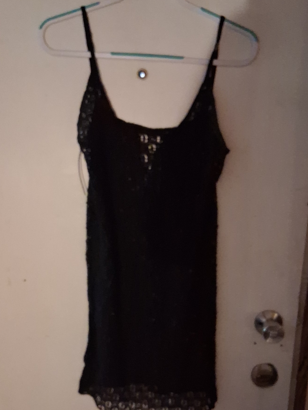 Black Lace Slip Dress